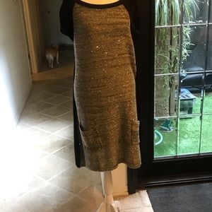 Style & Co. Round Collar Short Sleeve Knit Dress.